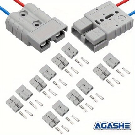 AGASHE 12PCS Compatible with Anderson 50 Ampere Battery Quick Connect/Disconnect the plug，6 to 12 Ba