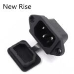 1PC AC Power Socket 250V 10A 3 pins Male Plug Panel Power Charging Outlet AC-14 Connector With Water